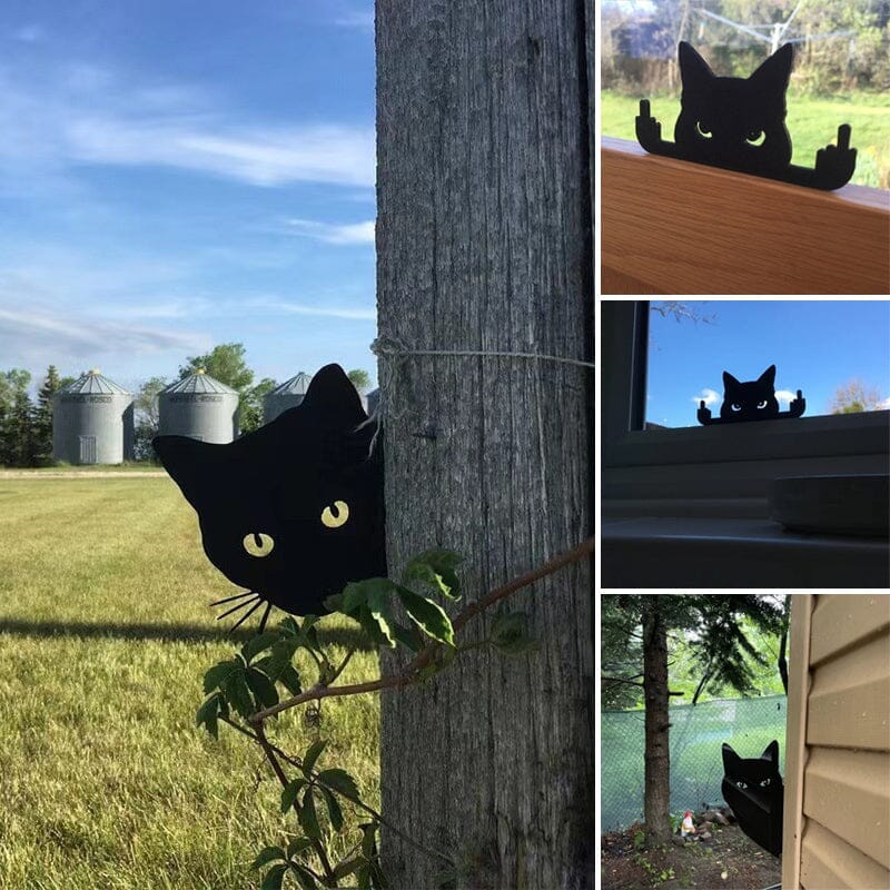 Vorverkauf>>Schwarze Peeping Cat Ornament