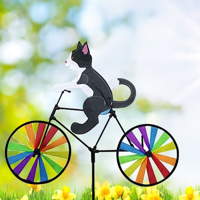 Katzen Fahrrad Windspinner