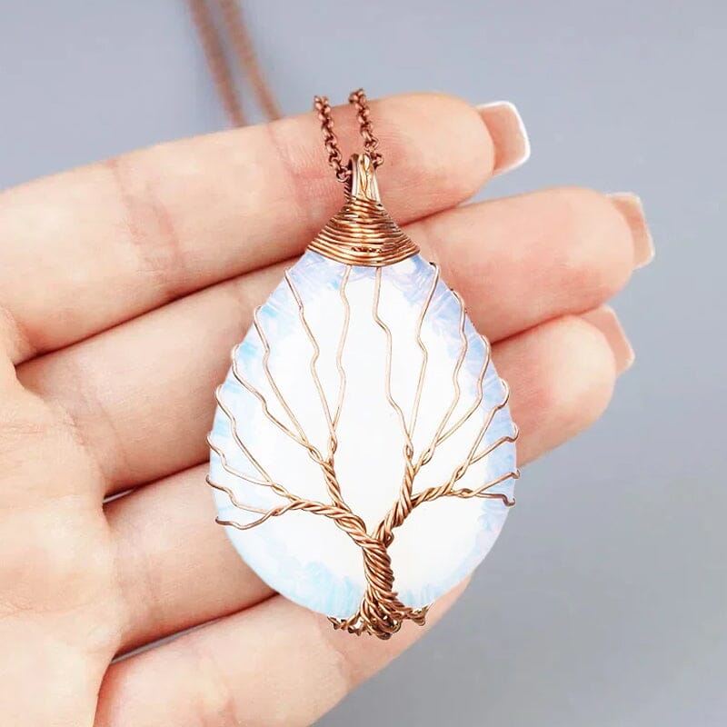 Baum des Lebens Opal Halskette