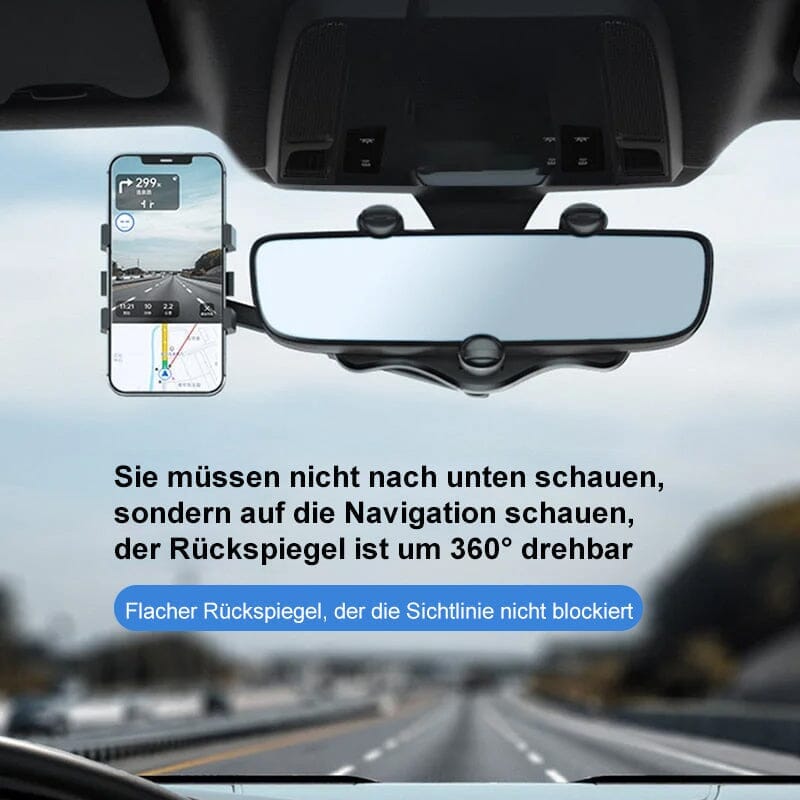 360° Drehbare Auto-Rückspiegel-Handyhalterung