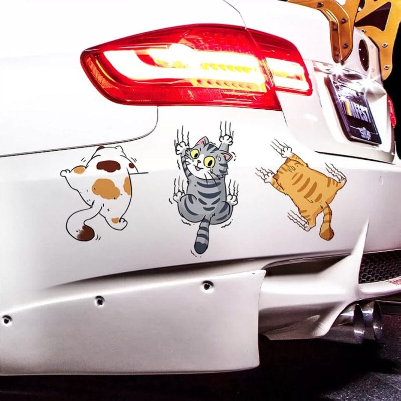 Niedliche Katze Cartoon Auto Aufkleber