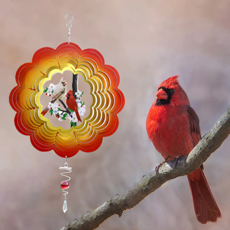 3D Garten Kolibri Windspiel