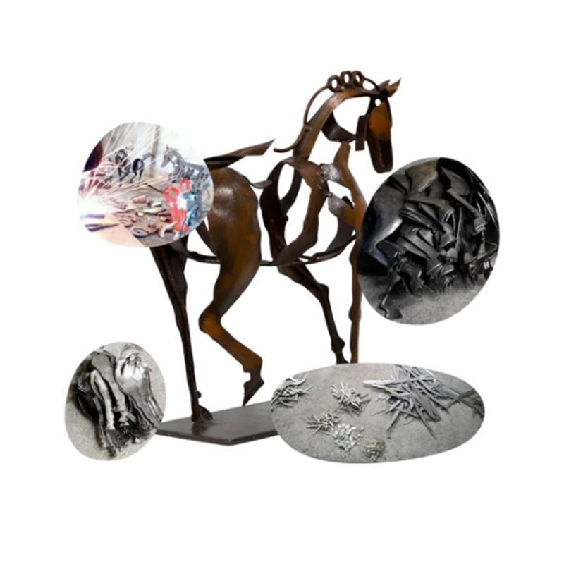 Rheinwing™ Hohles Pferd-Ornament aus Metall