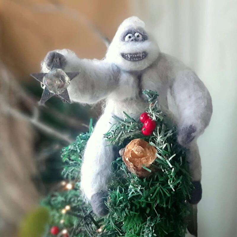 Weihnachtsbaumspitze 🎄Abscheulicher Schneemann⛄