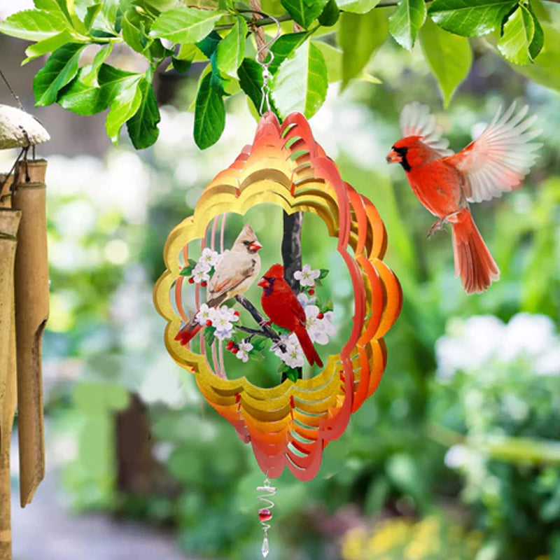 3D Garten Kolibri Windspiel