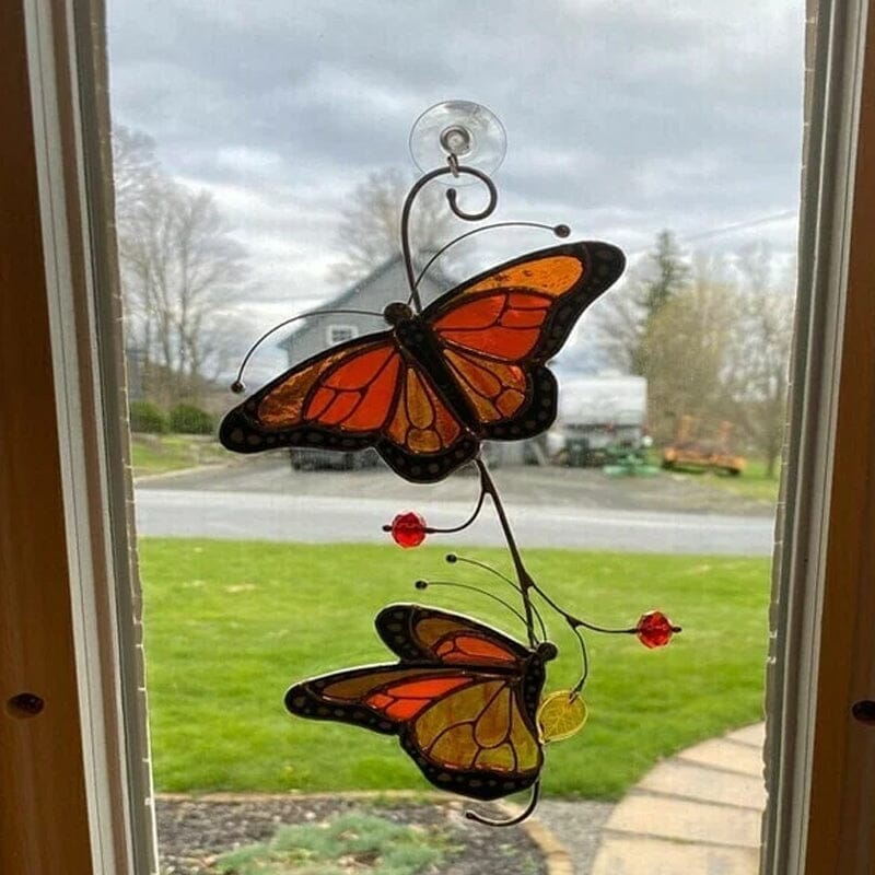Schmetterlingslibellen-Glasanhänger