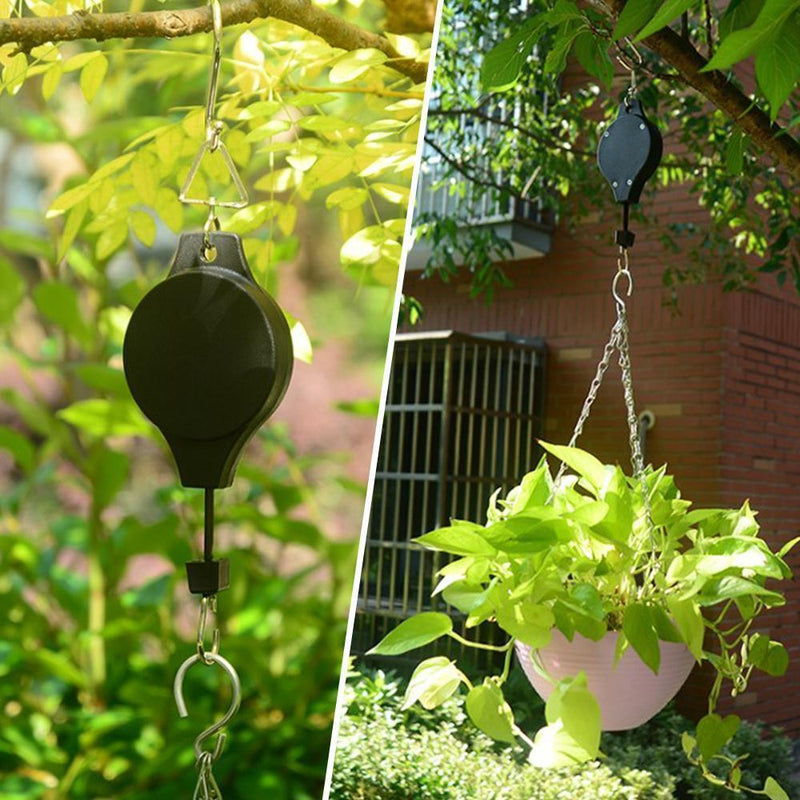 Einziehbarer Haken, Pflanze Seilzug für Garten Töpfe und Vogel-Feeder - hallohaus