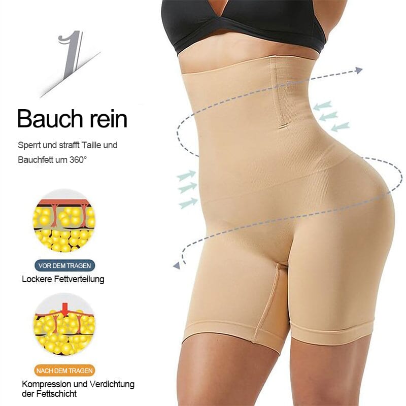 Bauchregulierende Hose mit hoher Taille
