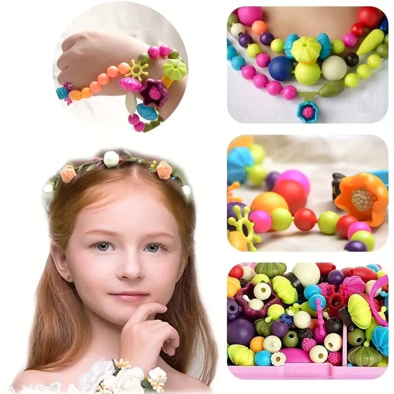 🎅🏻Pop-Perlen für die Schmuckherstellung für Kinder